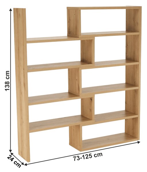 KONDELA Polcrendszer, artisan tölgy, KLOE II
