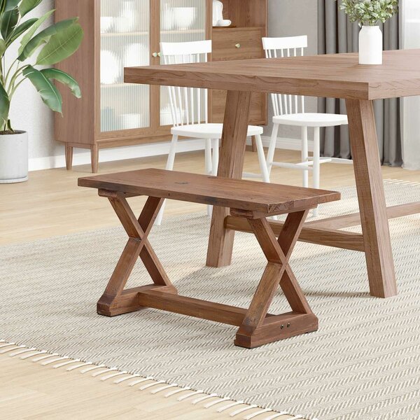 VidaXL pad Természetes 85 x 35 x 47 cm Tömör újrahasznosított fa