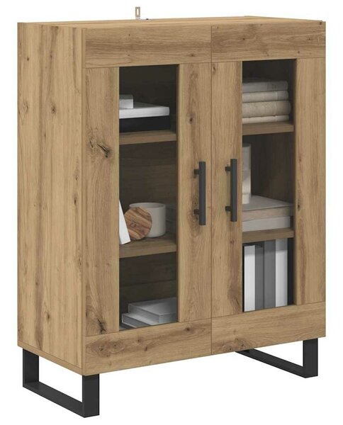 VidaXL Széf Artisan tölgy 69,5 x 34 x 90 cm Szerelt Fa