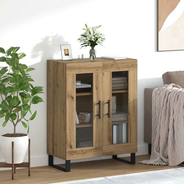 VidaXL Széf Artisan tölgy 69,5 x 34 x 90 cm Szerelt Fa