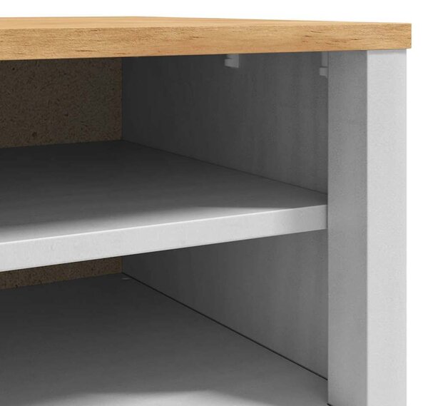 VidaXL Előszoba pad fiókkal Fehér 115 x 40 x 45 cm Tömör fenyőfa