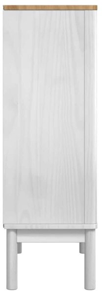 VidaXL Széf Fehér 70 x 30 x 70,5 cm Tömör fenyőfa