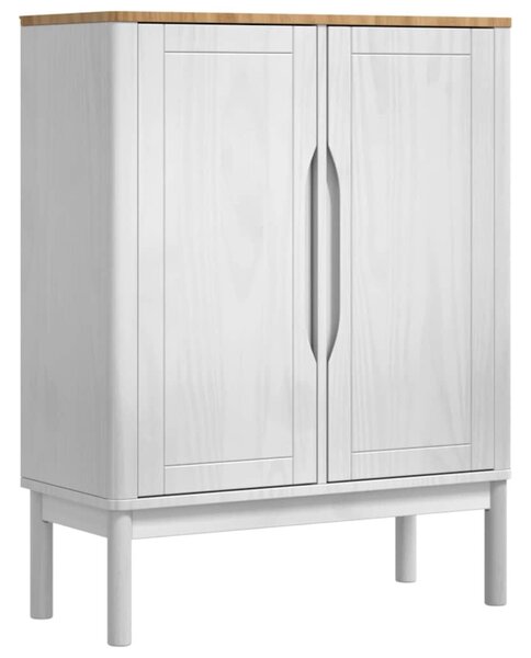 VidaXL Széf Fehér 70 x 30 x 70,5 cm Tömör fenyőfa