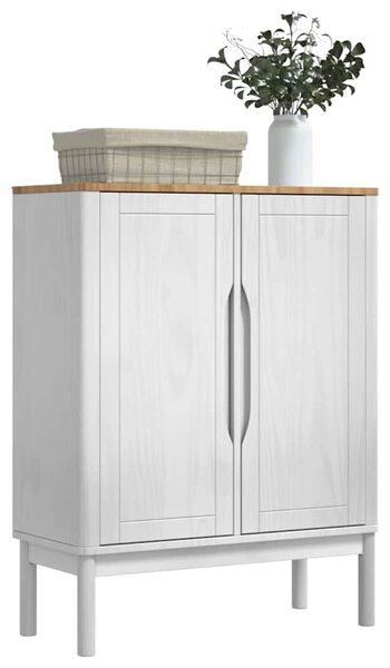 VidaXL Széf Fehér 70 x 30 x 70,5 cm Tömör fenyőfa