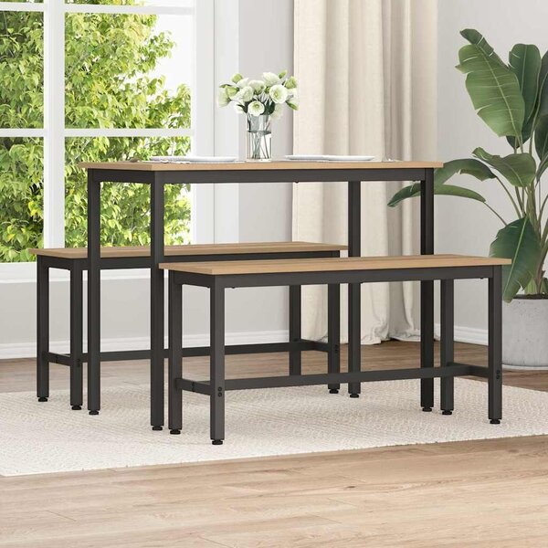 VidaXL Étkező pad 2 pcs Artisan tölgy 100 x 32,5 x 48,5 cm