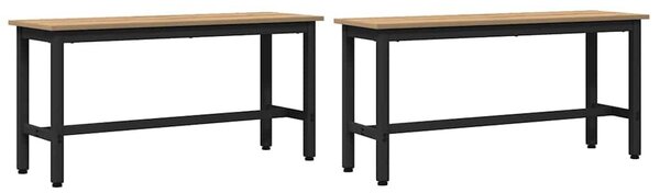 VidaXL Étkező pad 2 pcs Artisan tölgy 100 x 32,5 x 48,5 cm