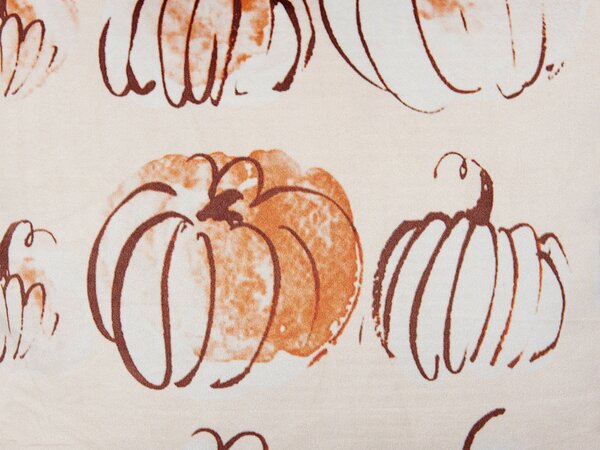 Díszpárna CUCURBITA Bársony 45 x 45 cm Bézs Növénymintás