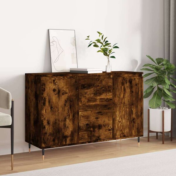 VidaXL füstös tölgy színű szerelt fa tálalószekrény 104 x 35 x 70 cm