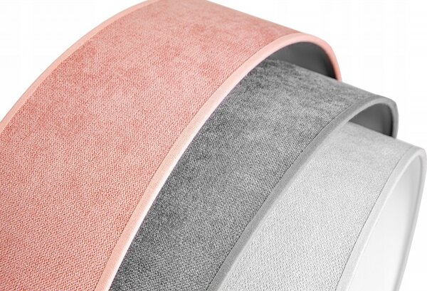 Rózsaszín Trio függőlámpa / csillár velúr anyagból, különleges exkluzív megjelenés. Glimex Abazur (GA0153)
