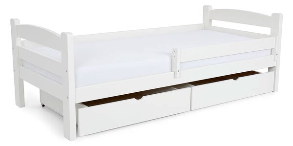 Wilsondo OLGA 5 ágy ágyneműtartóval 90x200 - fehér