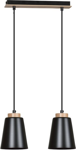 Emibig modern skandináv függeszték bolero fekete emi442/2