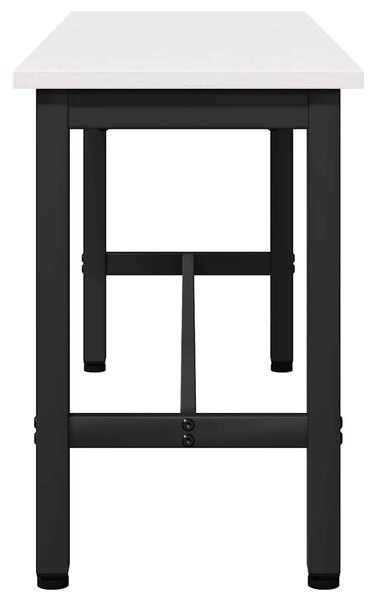 VidaXL Étkező pad 2 pcs Fehér 100 x 32,5 x 49 cm Tömör fenyőfa