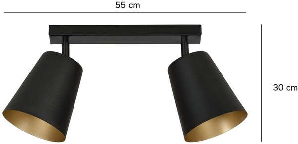 Emibig modern skandináv spot lámpa prism fehér fekete emi385/2
