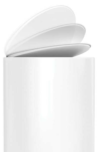 Fehér fém pedálos szemetes 6 l – simplehuman