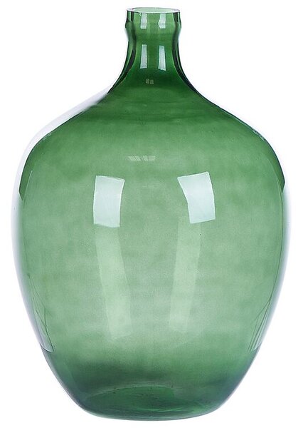Zöld Üveg Virágváza 39 cm BIRYANI