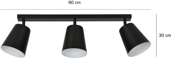 Emibig modern skandináv spot lámpa prism fehér fekete emi385/3