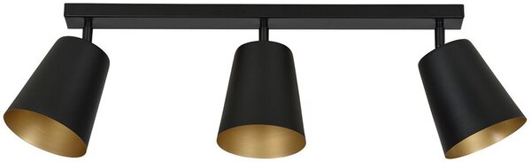 Emibig modern skandináv spot lámpa prism fekete emi406/3