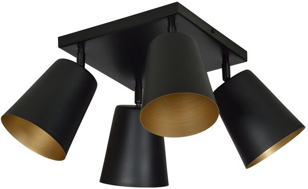 Emibig modern skandináv spot lámpa prism fekete emi406/4