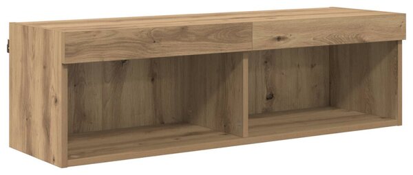 TV Fali Egységek LED-del 5 pcs Artisan tölgy 40,5 x 30 x 102 cm