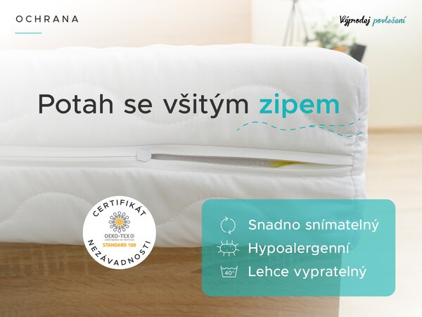 Táskarugós matrac 90 x 200 cm SOMMERA 18 cm Matracvédő: Matracvédő nélkül