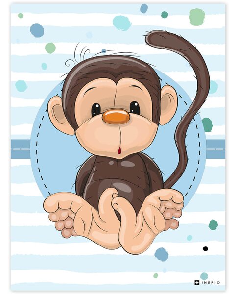 Dekortábla - Cuki majom