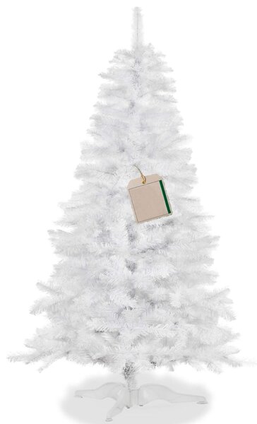 Springos műfenyő 220cm, fehér