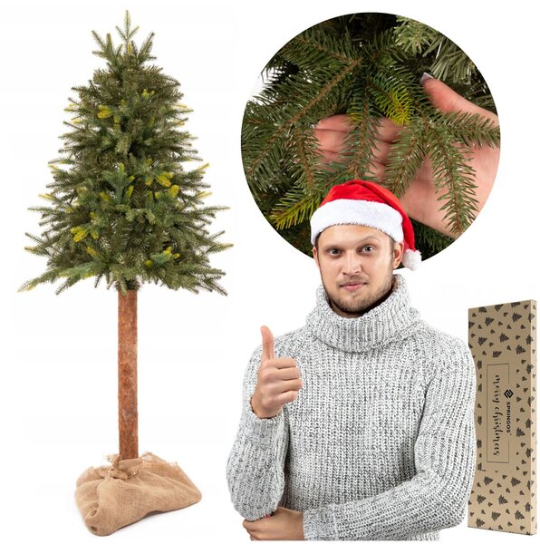 Springos luc műfenyő természetes törzsön 150cm