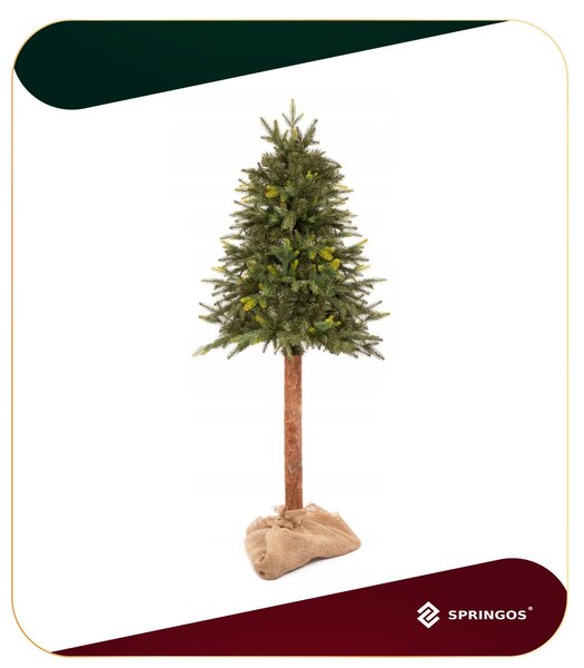 Springos luc műfenyő természetes törzsön 150cm