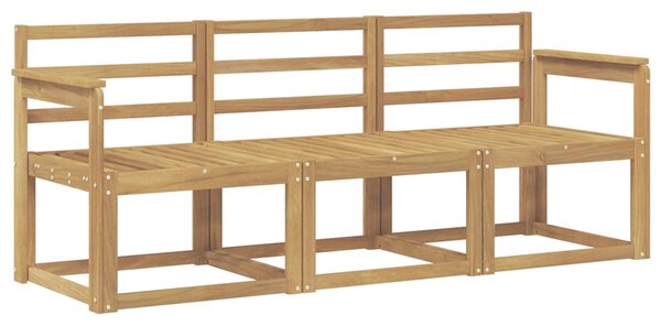 VidaXL Kültéri kanapé szett 3 pcs Fehér 189,5 x 63 x 73 cm