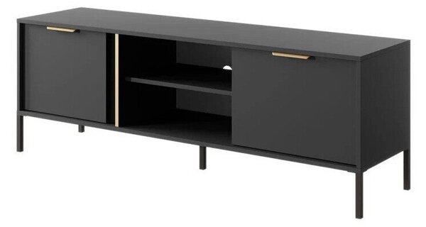 TV-állvány Velsoru 106, Laminált forgácslap, 53x153x40cm, Aranysárga, Antracit