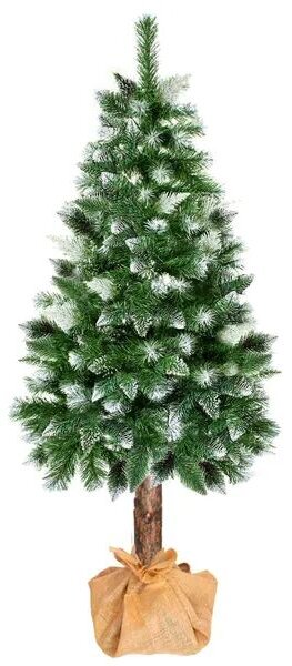 Springos gyémánt műfenyő természetes törzsön 220cm
