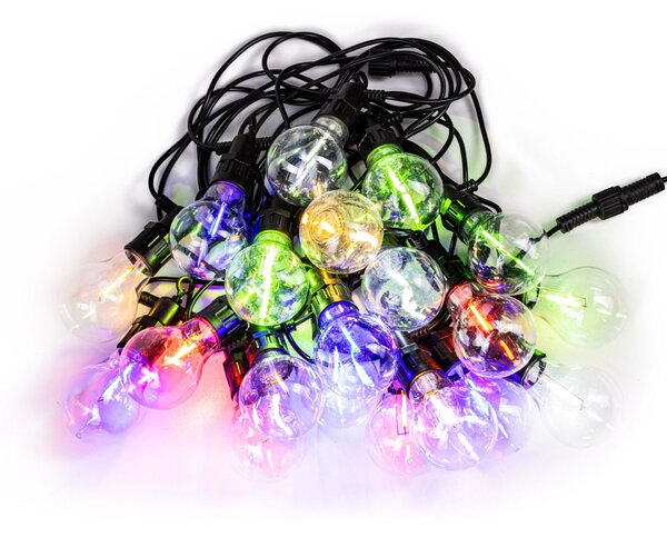 Springos fényfüzér 20LED, 13m, többszínű