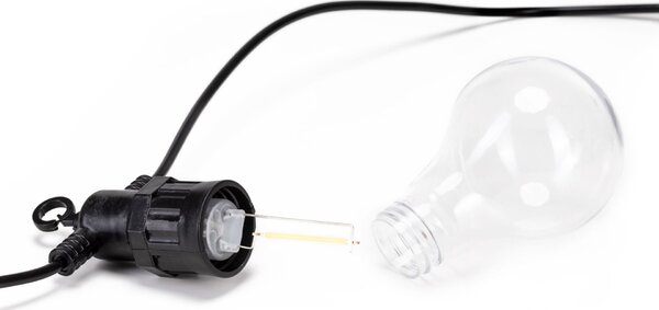 Springos fényfüzér 20LED, 13m, többszínű