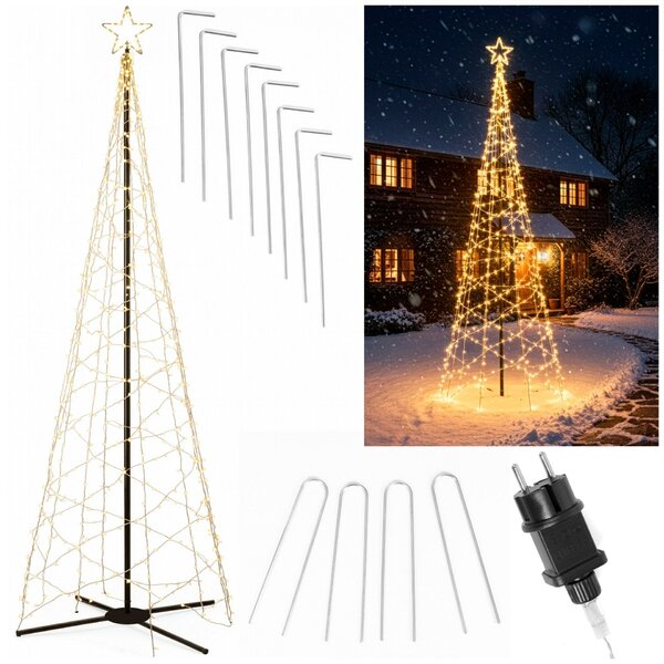 Springos LED-es karácsonyfa 480LED, 3 m, meleg fehér