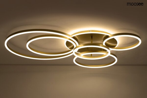 MOOSEE RINGS 6 LED Mennyezeti Lámpa Arany