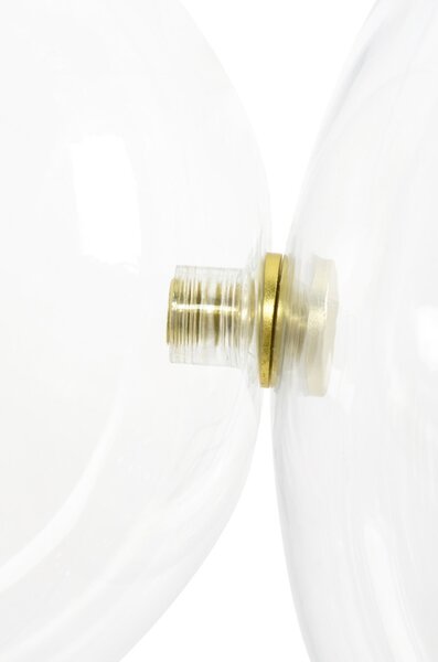 MOOSEE Capri Line 3 LED Függőlámpa Arany Üveggömbökkel