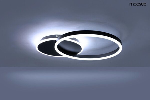 MOOSEE RINGS 2 LED Mennyezeti Lámpa Fekete