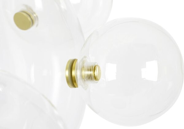 MOOSEE Capri Line 3 LED Függőlámpa Arany Üveggömbökkel