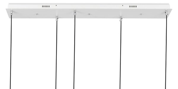 MOOSEE Capri Line 5 LED Függőlámpa Arany Üveggömbökkel