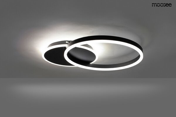 MOOSEE RINGS 2 LED Mennyezeti Lámpa Fekete