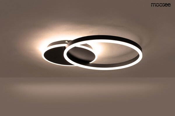 MOOSEE RINGS 2 LED Mennyezeti Lámpa Fekete
