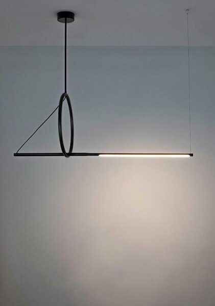 MOOSEE Stick LED Függőlámpa Fekete Geometrikus