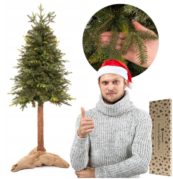 Springos luc műfenyő természetes törzsön 180cm