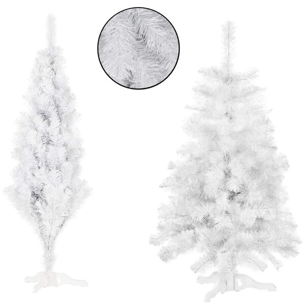 Springos műfenyő 120cm, fehér