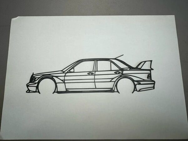 Mercedes 190E Evo2 faldekoráció
