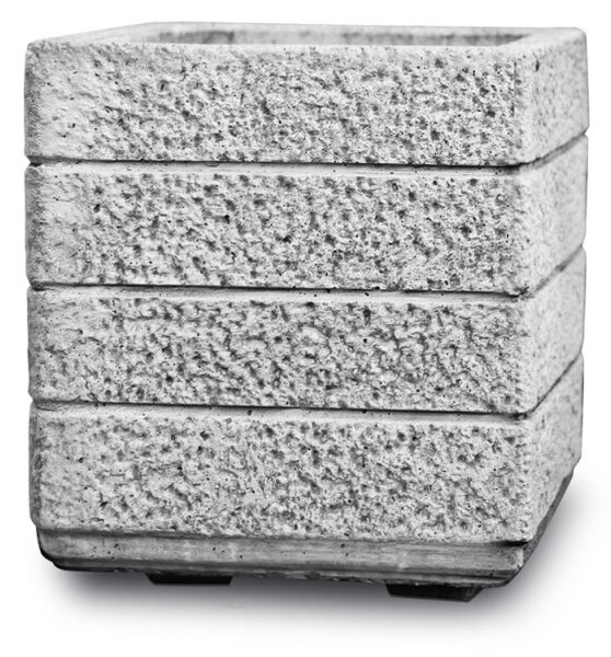 Beton virágláda Adamello, szürke, 40x40x44 cm