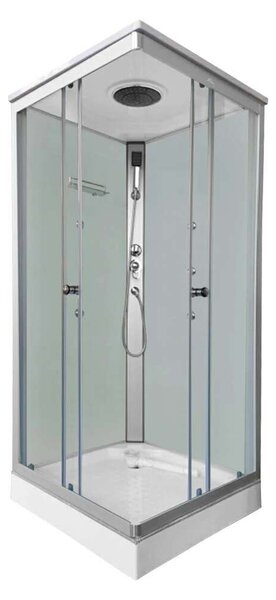 Valerie 80x80 cm szögletes hidromasszázs zuhanykabin - 80x80 cm