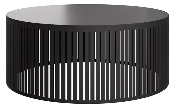 Dohányzóasztal Prunis I, Fém, Laminált forgácslap, 25cm, Fekete
