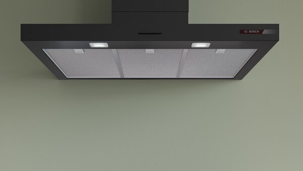 Bosch Serie 4, Falra szerelhető páraelszívó, 90 cm, Fekete, DWB95CC60