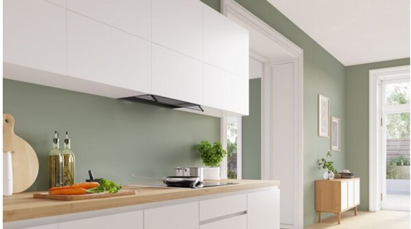 Bosch Serie 4, integrált kialakítású páraelszívó, 60 cm, Üveg, Fekete, DBB65CC60